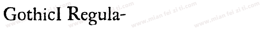 GothicI Regula字体转换